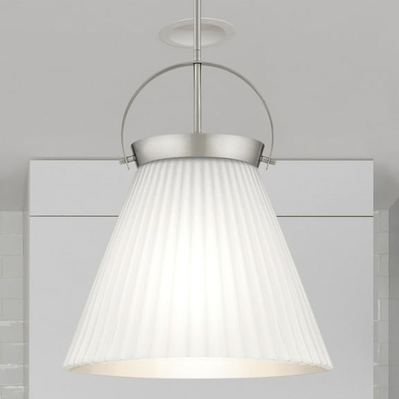 Luxury Minimalist Pendant, Brushed Nickel, UQL5760