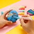 thumbnail image 2 of Juego de rotuladores líquidos en polvo de 8 colores para estudiantes, color macaron, que se pueden limpiar con un resaltador de vidrio soluble en agua, 2 of 5