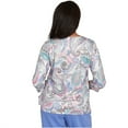 thumbnail image 2 of Alfred Dunner Womens Pleated Paisley Crew Neck Top, 2 of 4