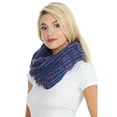 thumbnail image 2 of BASICO Adult Chunky Purple Infinity Scarf for Women Circle Loop Knitted Warm Scarf, 2 of 3