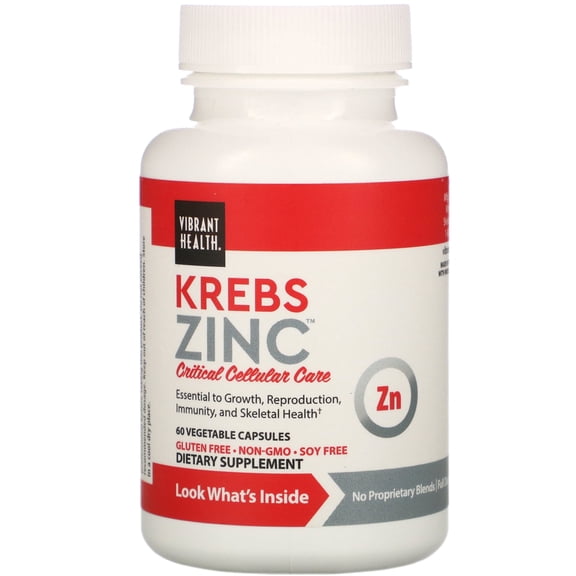 KREBS Zinc by Vibrant Health - 60 Capsules