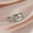 thumbnail image 4 of Minimalist Phase of the Moon Rings Geometric Crescent Moon Finger Ring Gifts, 4 of 9
