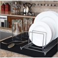thumbnail image 4 of ShenFei Set Of 2 Black Microfiber Drying Mat Dish Drainer Mat Absorbent Quick Dry For Kitchen 40 X 46 Cm Machine Washable, 4 of 5