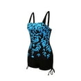 YiLvUst Plus Size Tankini Swimsuits for Women Two Piece Swim Top Shorts