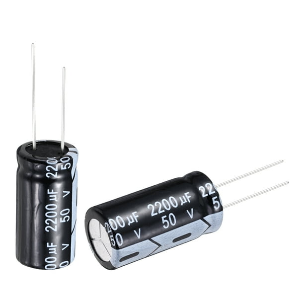 Capacitor 2200uF 50V, Capacitores Electrolíticos de Aluminio 105C Alta Temperatura 10pcs
