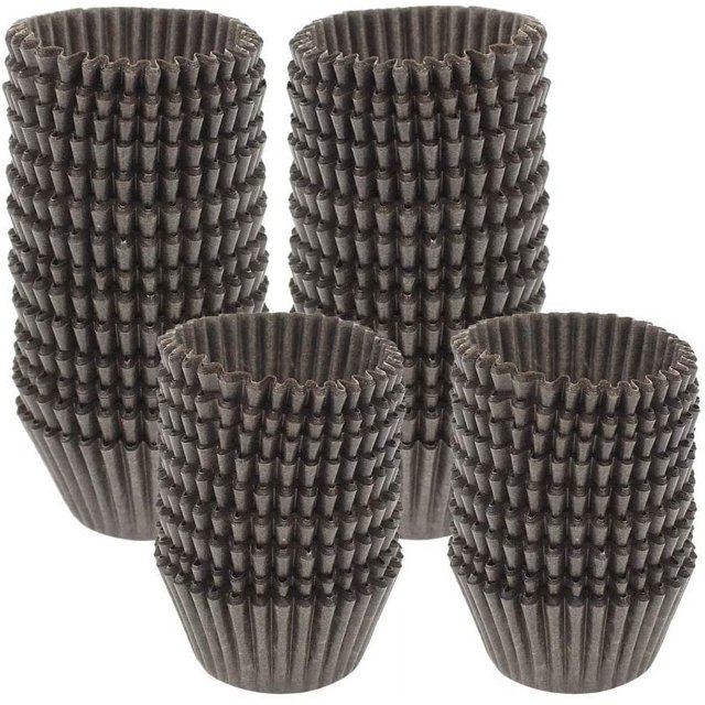 500 mini cajas de papel para cupcakes, chocolate, caramelo, muffins, color marrón oso de fresa Electrónica