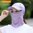 thumbnail image 3 of Summer Sun Protection Tea Hat Men And Women Cover Face Peaked Cap Outdoor Riding Anti-Ultraviolet Sun Hat Breathable And Foldable, 3 of 20