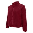 thumbnail image 3 of BDPORKAS Womens Sherpa Jacket Fuzzy Zip Up Fleece Winter Coats Standard Collar Lightweight Workout Hoodie Sweaters, 3 of 4