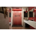 thumbnail image 5 of DreamLine Unidoor Plus 48 1/2 - 49 in. W x 72 in. H Frameless Hinged Shower Door in Brushed Nickel, 5 of 11
