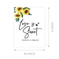 thumbnail image 4 of Koyal Wholesale Sunflowers Wedding Signs Bundle Set for Ceremony, Reception Decor Signage, 8.5 x 11", 30-Pack, 4 of 5