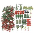 thumbnail image 2 of 270 Piece Plastic Soldier 4cm Army Figures Playset Army Sand Scene Model Toy, 2 of 9
