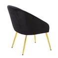 thumbnail image 3 of Lumisource Shiraz Contemporary Chair With Gold Metal Finish CH-SHIRAZ AUVBK, 3 of 7