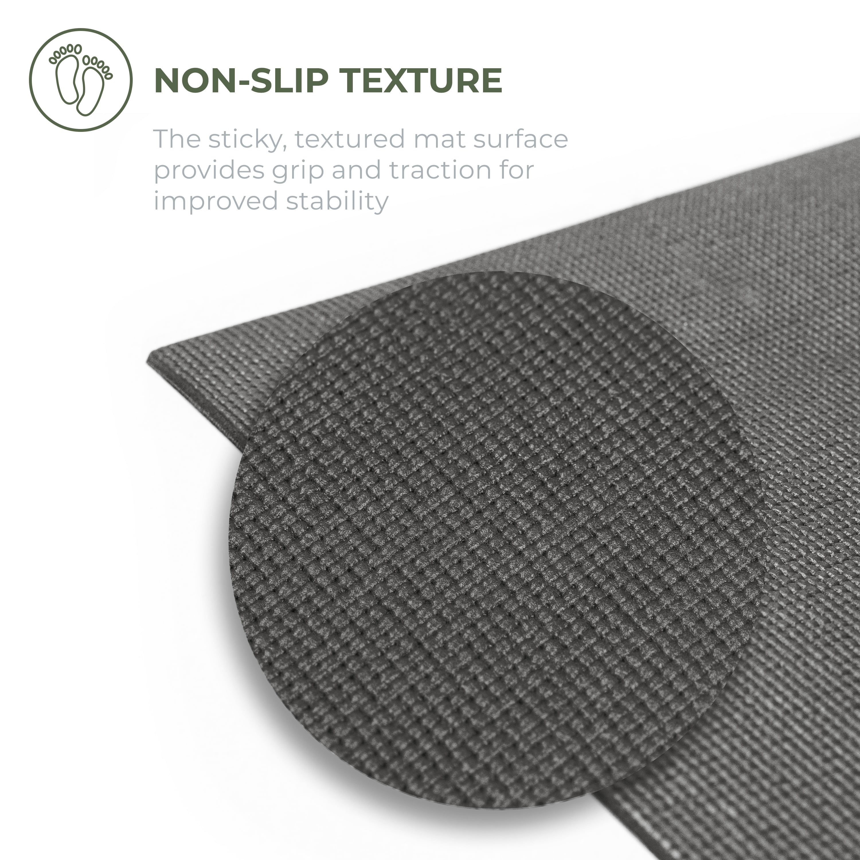 Sunshine Yoga Explore Bulk Yoga Mats, 10-Pack – 68" x 24", 4mm Thick, Non-Slip & Durable – Ideal for Studios, Schools & Gyms, Charcoal