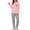 Grey Pink Star, variant on Fantaslook Women Pajama Sets 2 Piece Long Sleeve Pajama Sets With Long Printed Jogger Pants Sleepwear Loose Lounge Sets