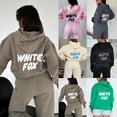thumbnail image 3 of Hoodies Tracksuit Set Sweatshirt Sweatpants Womens 2 Piece, 3 of 4
