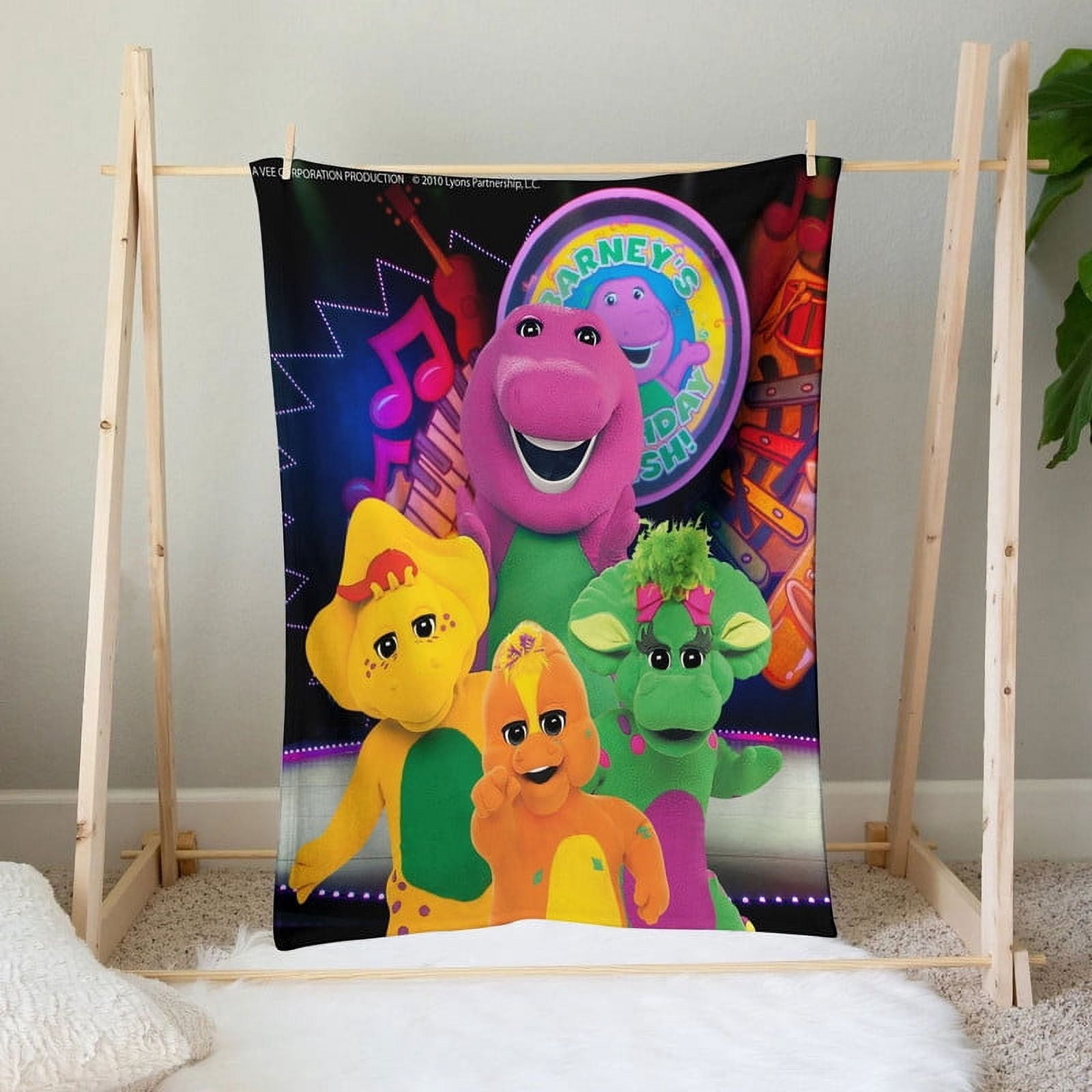 Barney & Friends Throw Blanket Gifts for Fans Lover Girls Boys Women Present Hoodie Him Bed 30"x40"