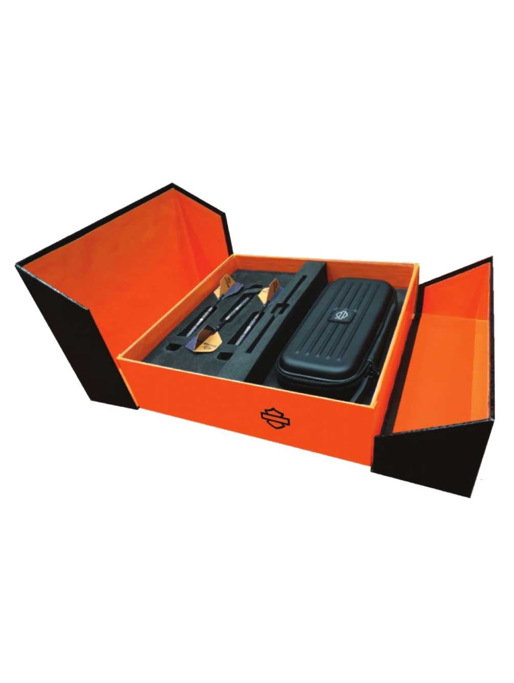 Harley-Davidson Evolution Bar & Shield Laser Engraved Tungsten Boxed Dart Set, Harley Davidson
