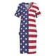 thumbnail image 3 of Vestido con bandera de Estados Unidos para mujer, elegante vestido con bolsillo, elegante vestido, hermoso vestido., 3 of 6