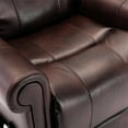 thumbnail image 6 of Leather Lift Chair with Massage, Single Chair for Reading, Sofa Chair with High Back and Armrest, Comfy Upholstered Sofa Chair for Living Room Bedroom Office, Brown, 6 of 7