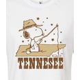 thumbnail image 3 of Peanuts - Tennessee Snoopy - Juniors Cropped Graphic T-Shirt, 3 of 6