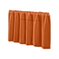 thumbnail image 2 of Roiihwy Cabinet Curtains Sink Skirt for Bathroom, Dust Proof Short Curtains for Kitchen Shelves Wall Panel Hanging Doorway Closet Storage Room, Dishwasher Curtain Cover, Orange, 2 of 6
