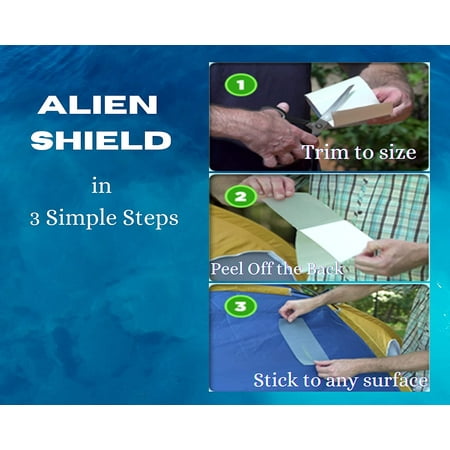 Alien Shield Heavy Duty, Waterproof Transparent Flex Double Sided Tape, 3 Rolls