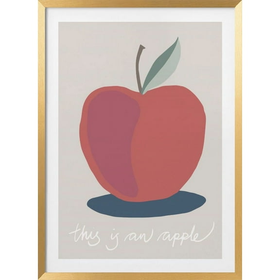 This is an Apple Framed Art Modern Wall Decor