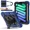 Navy Blue, variant on Case for iPad Mini 7 A17 Pro 2024 / iPad Mini 6 2021 8.3 Inch with Rotating Stand Pencil Holder Hand/Shoulder Strap, Heavy Duty Shockproof Protective Cover for iPad Mini 7th/6th Generation 8.3"