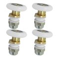 thumbnail image 4 of Shower Door Pulleys Bathroom Door Rollers Smooth Sliding Eccentric Wheel Design Load-Bearing 3.10X2.50X2.50CM 4Pcs, 4 of 5