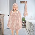 thumbnail image 4 of Toddler Hooded Beach Towel 24x50 Kids Bath Towels Soft Quick Dry for Swim Pool Boys Girls Rose Beige Block, 4 of 7