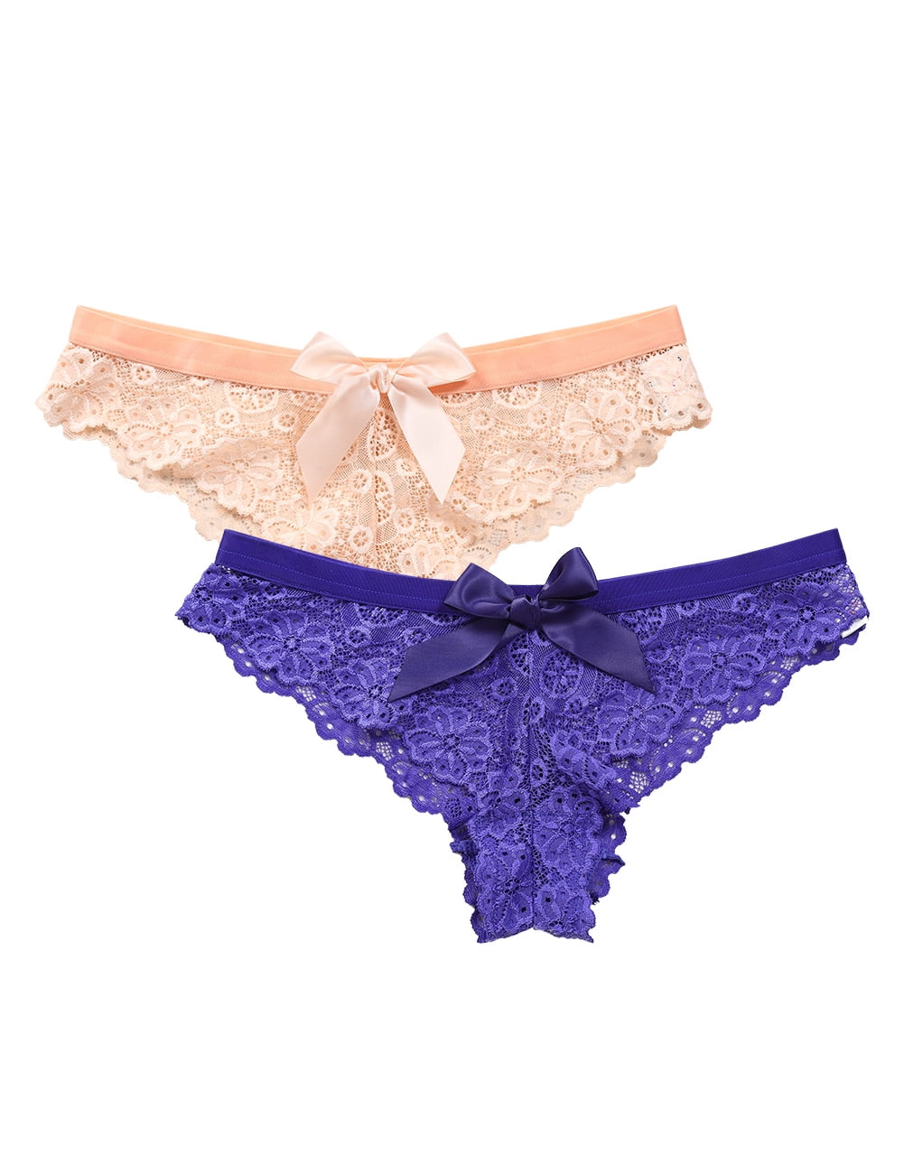 6 pc  LOW RISE SCALLOP EMBROIDERED LACE HIPSTER PANTIES UNDERWEAR LOT S-XL 
