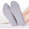 thumbnail image 3 of 6 Pairs Gray Women's No Show Socks, Nylon Ultra Low Cut Non-Slip Thin Liner Socks, Invisible Socks for Flats, 3 of 5