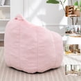 thumbnail image 7 of MINCETA Bean Bag Chair for Kids, Small Bean Bag Sofa Chairs with filler, Pink Comfy Beanbag Chair with Handle for Living Room, Bedroom, 7 of 7