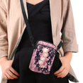 thumbnail image 4 of HELLHERO Salamander Floral Pattern with Shoulder Strap Small Crossbody Purse, Stylish Polyester for Outdoor Travel Daily Use, 4 of 7