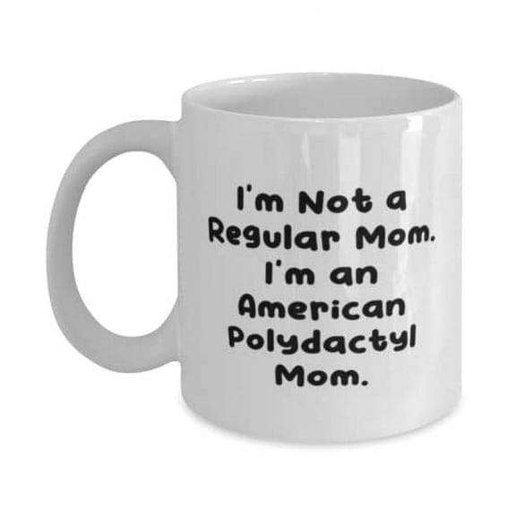 Sarcasm American Polydactyl Cat 15oz Mug, I'm Not a Regular, For Friends, Present From Friends, Cup For American Polydactyl Cat