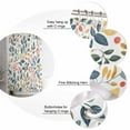 thumbnail image 5 of 60x72 Inch Shower Curtains for Bathroom Colorful Botanical Fabric Bath Curtain Decor Spring Summer Leaf Floral Pastoral Waterproof Restroom Curtains Shower Set Accessories with 12 Hooks 60 Inch, 5 of 6