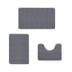 thumbnail image 2 of Juego de 3 alfombrillas de baño de espuma suave | Alfombras de baño de terciopelo absorbente y antideslizante | Alfombrillas de baño lavables a máquina y de secado rápido para baño y ducha, 2 of 6