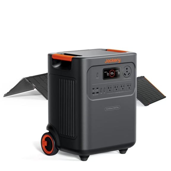 Jackery  HomePower 3600 Plus 3580Wh Solar Generator Combo with  500X Solar Panels (500W Power Input)