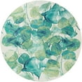 thumbnail image 2 of Unique Loom Outdoor Botanical Collection Area Rug - Beryl (7' 10" Round Blue Green/Light Blue), 2 of 8