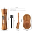 thumbnail image 2 of Molinillo de Pimienta Molinillo de Sal y Pimienta de Madera Molinillo de Sal Manual Molinillo de con Molinillo de Cerámica Ajustable para de Sal de Pimienta, 2 of 5