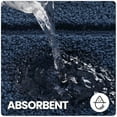 thumbnail image 6 of OEAKAY Bathroom Rug, Ultra Soft Absorbent Bath Rug for Bathroom, Premium Microfiber Shag Bath Mat, Non-Slip Bath Rug Machine Washable (20"x32", Navy Blue), 6 of 8