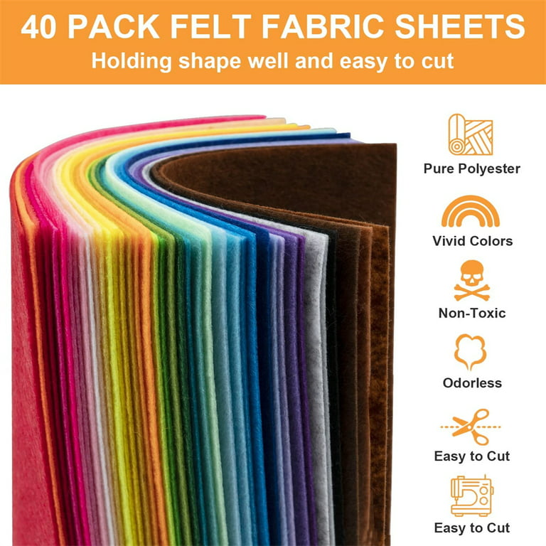  Felt Sheets, 50 Pcs Assorted Color Felt Fabric Sheets 12x12, Felt  Squares Patchwork Sewing Felt Sheets for Crafts, DIY, Sewing, School  Projects, Decoration, Crafting Projects : Arts, Crafts & Sewing