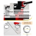 thumbnail image 6 of Red Grey Black Blackout Curtains 84 Inches Long for Bedroom, Irregular Modern Geometric Abstract Thermal Insulated Room Darkening Black Out Window Curtain Panels Grommet Drapes for Living Room, 6 of 8