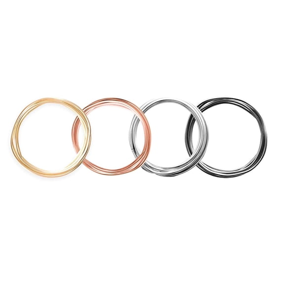 We R Memory Keepers Happy Jig Wire - Neutral, Pkg of 4