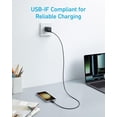 thumbnail image 3 of Cable USB C Anker 310 Negro Carga Rápida para Samsung Galaxy S23, iPad Pro 2021 y Más, 3 of 5