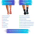thumbnail image 4 of ZaTech Plantar Fasciitis Sock, Compression Socks (Black/Gray, Medium), 4 of 5