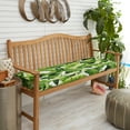 thumbnail image 4 of Sunbrella Green Corded Indoor/ Outdoor Bench Cushion 45 in x 18 in x 2 in, 4 of 5