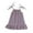 Purple, variant on Huvoen Flower Girl Dress for Wedding Cute Casual Children Bandage Solid Sleeveless Round-Neck Dress Baby Girls Dress Purple 4 Years