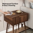 thumbnail image 5 of Ktaxon Set of 2 Solid Wood Nightstand,  End Table, Side Side End Table for Bedroom Furniture, Brown, 5 of 7