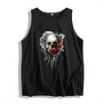 thumbnail image 4 of Busydd Tank Top for Women Sleeveless Round Neck Summer Tops Trendy Skull Print Graphic Tees Casual Comfy Loose Camisole Tops for Women 2XL, 4 of 5